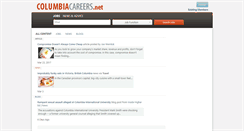 Desktop Screenshot of columbiacareers.net